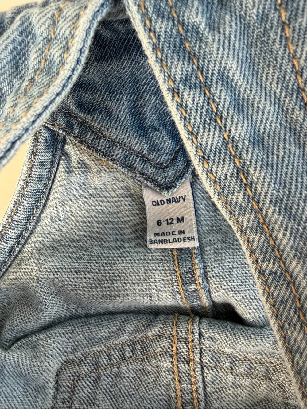 Old Navy Unisex Jean Shortall Romper for Baby